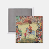 Adham Khan geeft een eerbetoon aan Akbar in Sarang Magneet (Voorkant / Achterkant)