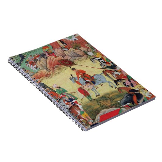 Adham Khan geeft een eerbetoon aan Akbar in Sarang Notitieboek (Rechterzijde)