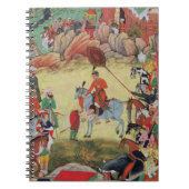 Adham Khan geeft een eerbetoon aan Akbar in Sarang Notitieboek (Voorkant)