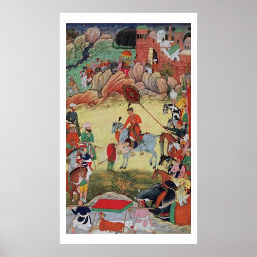 Adham Khan paying homage to Akbar at Sarangpur, Ce Poster (Voorkant)