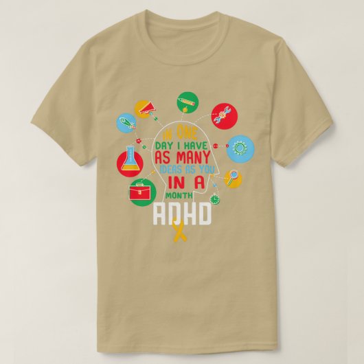 ADHD 20 T-SHIRT (Design voorkant)