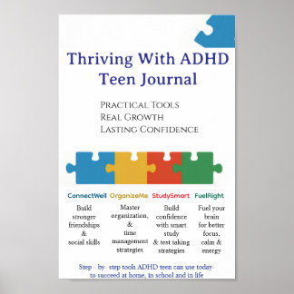ADHD  3] Use this one ***FRONT COVER  TEEN JOURNAL Poster
