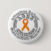 ADHD-aandacht tekort hyperactiviteitsstoornis Ronde Button 5,7 Cm (Voorkant)