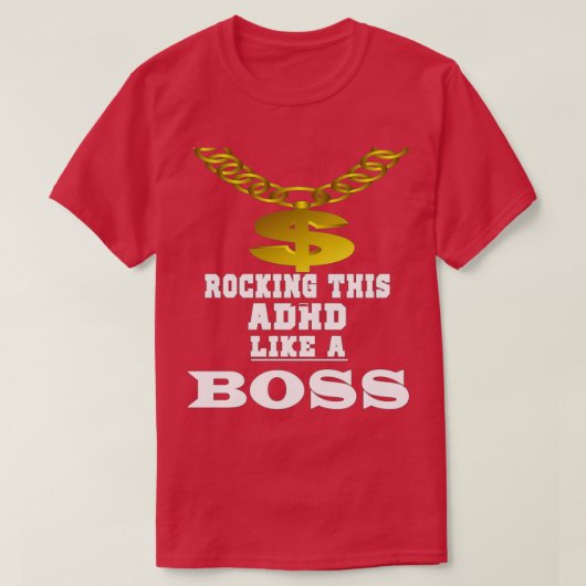 ADHD-aandacht voor tekort hyperactiviteit T-shirt (Design voorkant)