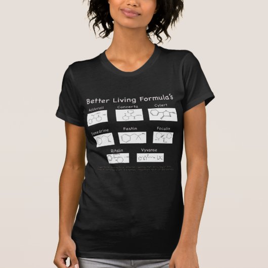 ADHD-ADD - Betere levensformule T-shirt (Voorkant)