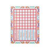 ADHD ADD Girl's Weeklijst voor vrouwen Notitieblok (Linkerzijde)