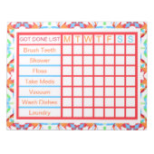 ADHD ADD Girl's Weeklijst voor vrouwen Notitieblok (Voorkant)