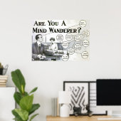 ADHD-Adverteren Poster | Vintage advertentie | (Thuiskantoor)