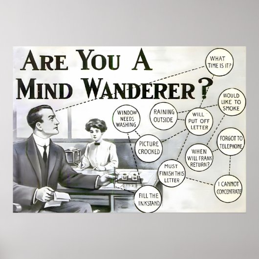 ADHD-Adverteren Poster | Vintage advertentie | (Voorkant)