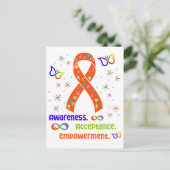 ADHD Advocacy Ribbon Briefkaart (Staand voorkant)