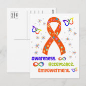 ADHD Advocacy Ribbon Briefkaart (Voorkant / Achterkant)