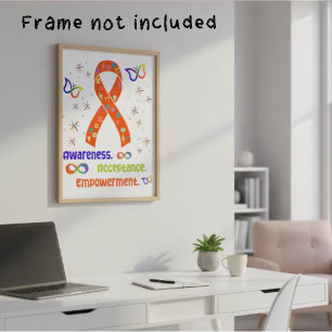 ADHD Advocacy Ribbon Perfect Poster
