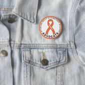 ADHD Advocate Ribbon White Button (In situ)