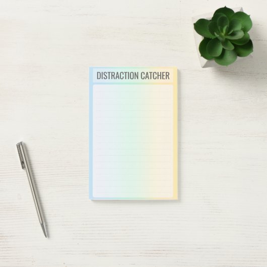 ADHD Afleidingsvanger Studie Brain Dump Post-it® Notes (Kantoor)