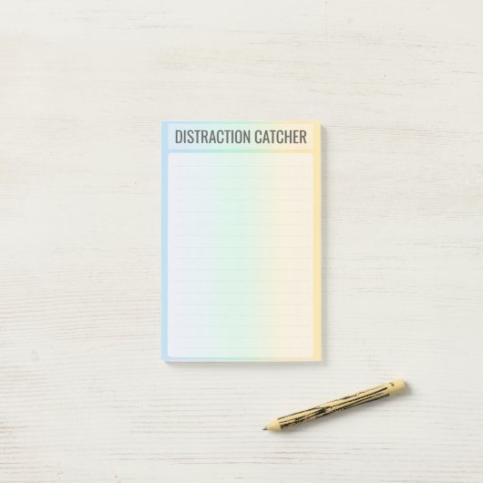 ADHD Afleidingsvanger Studie Brain Dump Post-it® Notes (Op bureau)