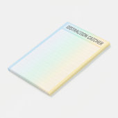 ADHD Afleidingsvanger Studie Brain Dump Post-it® Notes (Schuin)
