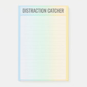 ADHD Afleidingsvanger Studie Brain Dump Post-it® Notes (Voorkant)
