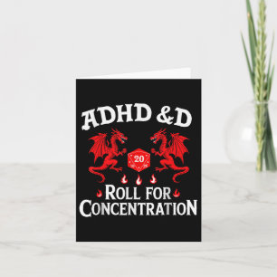 ADHD&D ADHD Roll voor concentratie Kaart