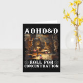  ADHD & AMP; D Roll voor Concentratie Grappig Ga Kaart (Gele Bloem)