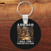  ADHD & AMP; D Roll voor Concentratie Grappig Ga Sleutelhanger (Voorkant)