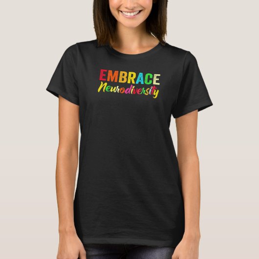 ADHD Autisme ASD Omhelzen Neurodiversiteit T-shirt (Voorkant)