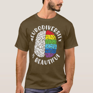 AdHD Autisme Bewustmaking Neurodiversity is Beaufu T-shirt