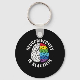 ADHD Autisme Bewustzijn Neurodiversiteit is mooi Sleutelhanger
