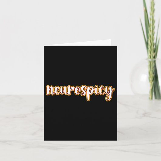 ADHD Autisme Bewustzijn Week of Maand - Neurospicy Kaart (Voorkant)