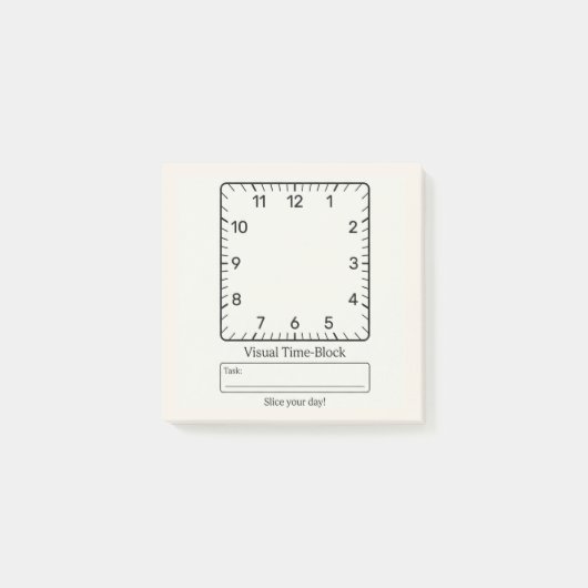ADHD Autisme Visuele Tijd Blokkeren  Post-it® Notes (Voorkant)