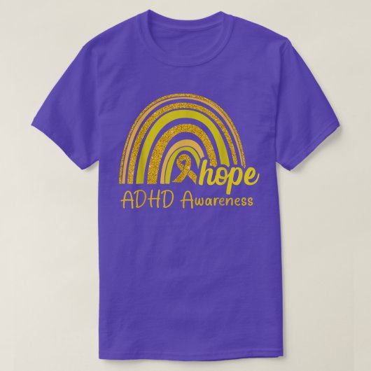ADHD Awareness Hope Rainbow T-shirt (Design voorkant)