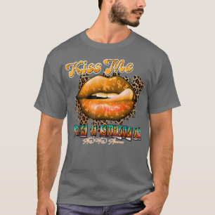 ADHD Awareness kiss me i'm overleeft oranje ribbon T-shirt