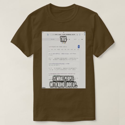 ADHD Awareness Merch T-shirt (Design voorkant)