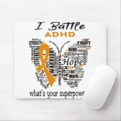 ADHD Awareness Month Ribbon Giften Muismat (Met muis)