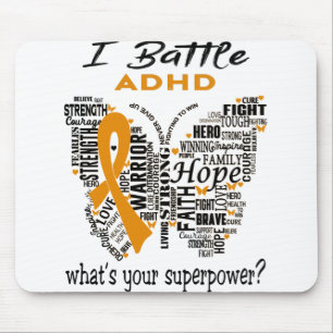 ADHD Awareness Month Ribbon Giften Muismat