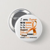 ADHD Awareness Month Ribbon Giften Ronde Button 5,7 Cm (Voorkant /achterkant)