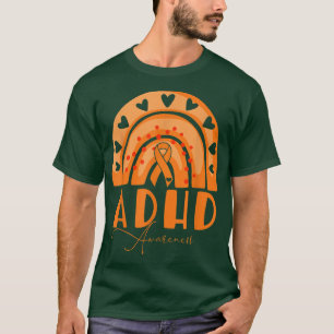 ADHD Awareness Rainbow Ribbon for Men Woman kinder T-shirt