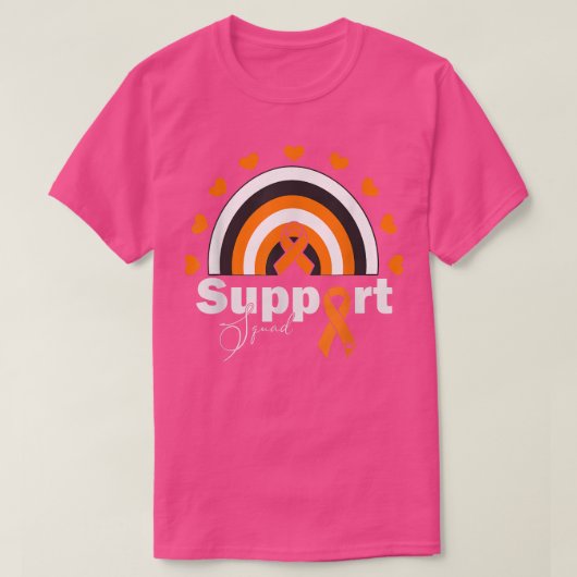 ADHD Awareness-Support Squad Rainbow-lint T-shirt (Design voorkant)