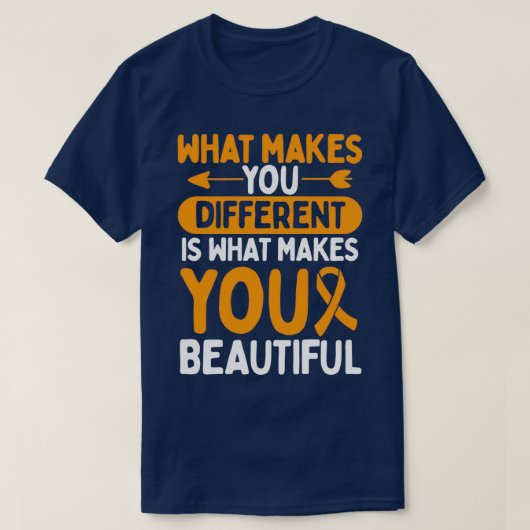 ADHD Bewustheid maakt je een ander mooi T-shirt (Design voorkant)