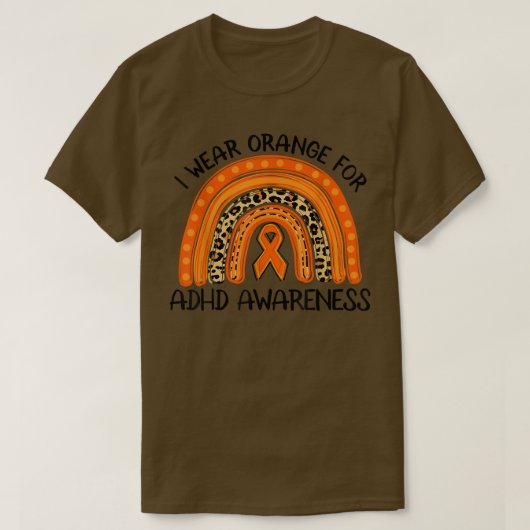 ADHD-bewustmakingsmaand I Draag Sinaasappel voor A T-shirt (Design voorkant)
