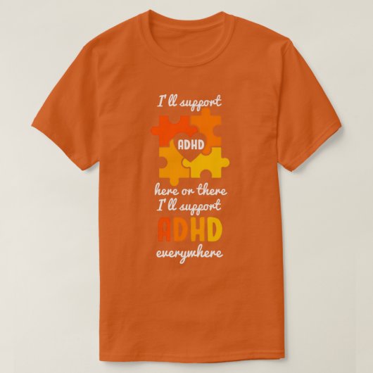 ADHD-bewustzijn 24 T-shirt (Design voorkant)