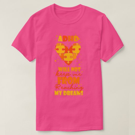 ADHD-bewustzijn 35 T-shirt (Design voorkant)