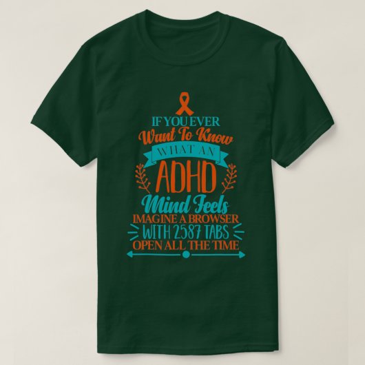 ADHD-bewustzijn Fungerend ADHD-bewustzijn T-shirt (Design voorkant)