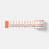 ADHD-bewustzijnspatroonlint Grosgrain Lint (Voorkant)
