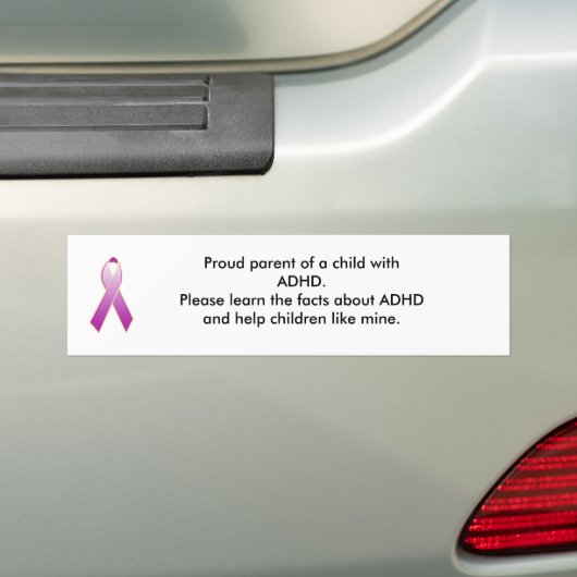 ADHD-Bumpersticker Bumpersticker (Op auto)