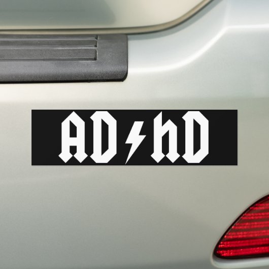 ADHD-bumpersticker Bumpersticker (Op auto)