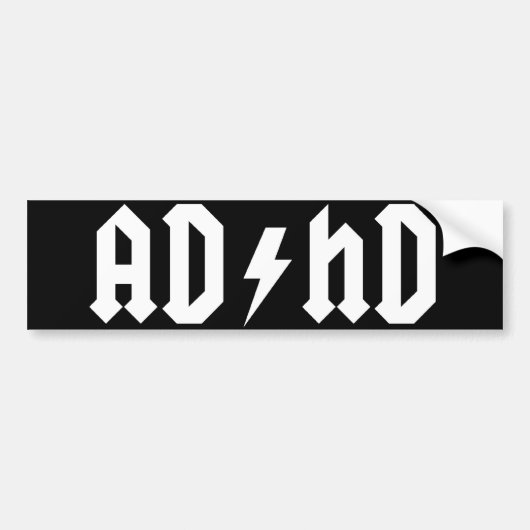 ADHD-bumpersticker Bumpersticker (Voorkant)