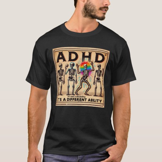 ADHD Burnout Club T-shirt (Voorkant)