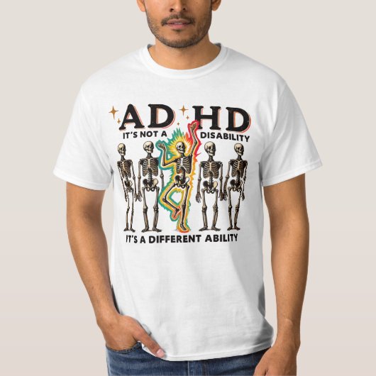 ADHD Burnout Club T-shirt (Voorkant)