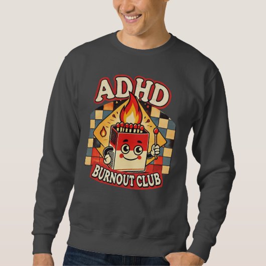 ADHD Burnout Club Trui (Voorkant)