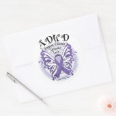ADHD Butterfly 3 Ronde Sticker (Envelop)